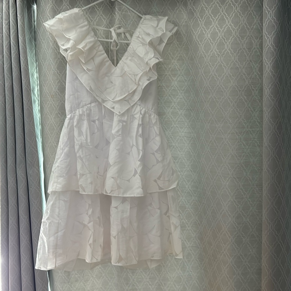 Lilly Pulitzer Ritamarie Ruffle Dress-resort white